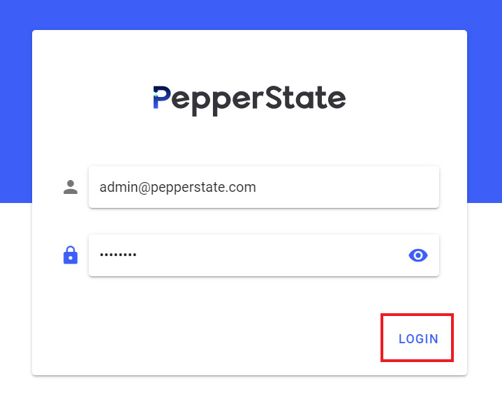 login page